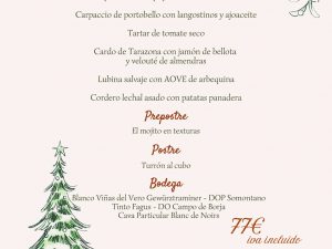 Menú Día de Navidad