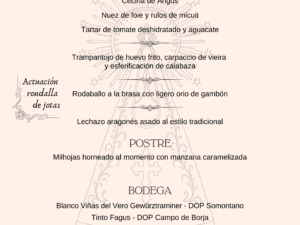 Menú Día del Pilar